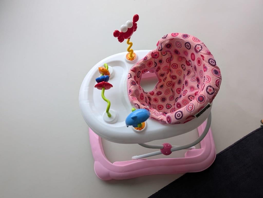 Loopwagentje cabino meisje, Kinderen en Baby's, Ophalen, Zo goed als nieuw, Mobiel, Met wieltjes