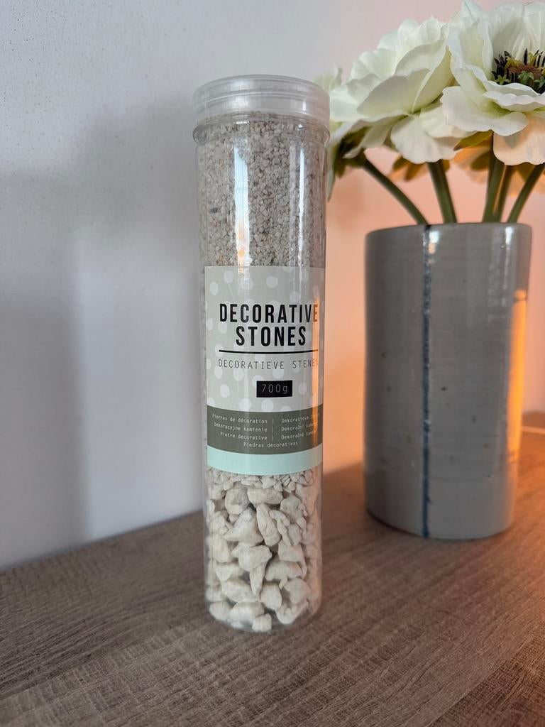 Grijze decoratie steentjes 700gr NIEUW, Ophalen of Verzenden, Nieuw