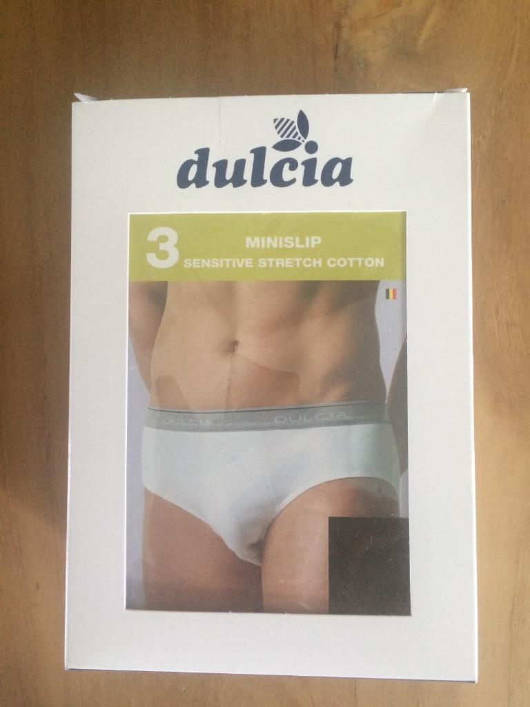 Nouveau lot de 3 slips sensibles en coton stretch Dulcia, Enlèvement ou Envoi, Noir, Dulcia, Slip