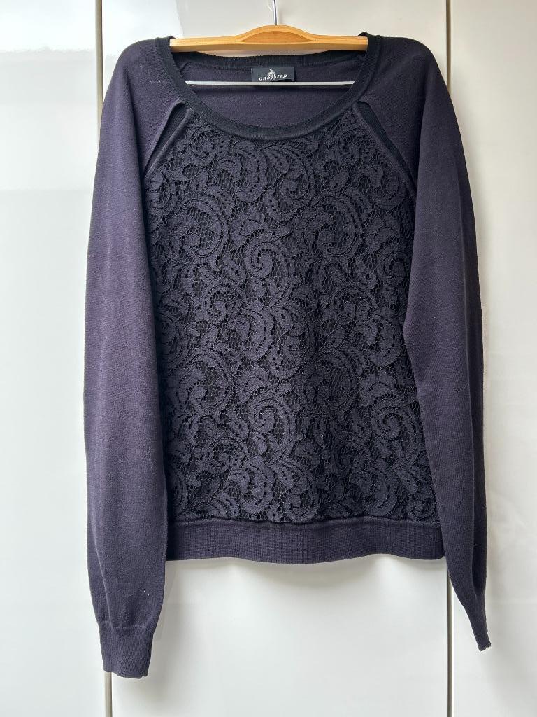 Blauwe en zwarte trui One Step - Maat XS, Kleding | Dames, One Step, Blauw, Ophalen of Verzenden, Zo goed als nieuw