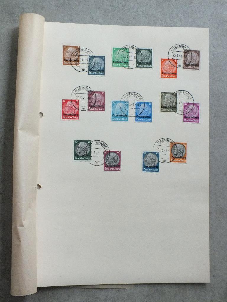 LUXEMBURG - Duitse bezetting 1940 Paul von Hindenburg, Postzegels en Munten, Verzenden, Duitse Keizerrijk, Gestempeld