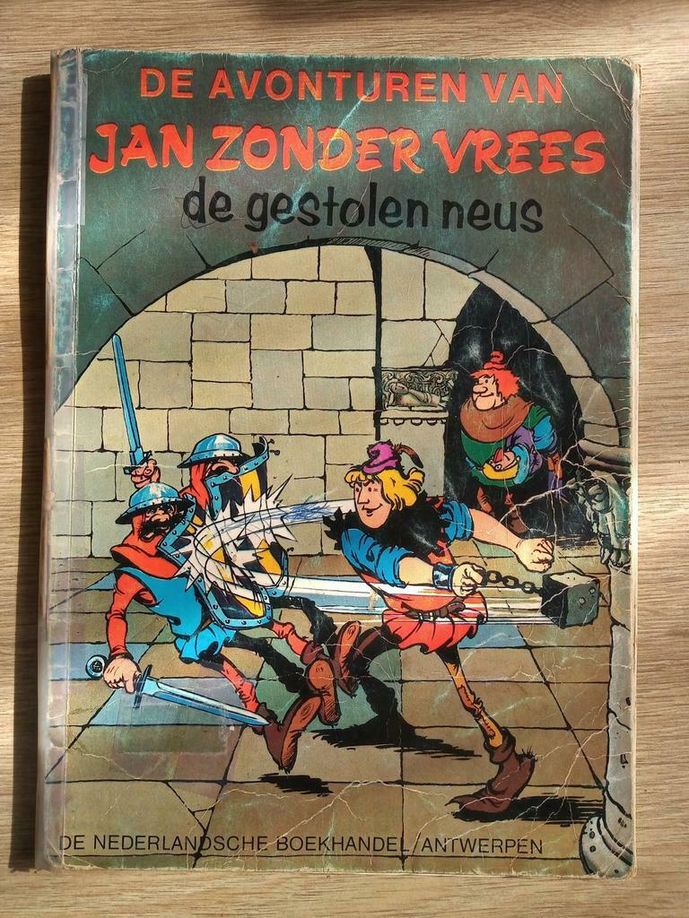 De avonturen van Jan zonder Vrees: de gestolen neus, Boeken, Gelezen, Eén stripboek, Ophalen of Verzenden, W.dolliere & j.lagriphyn