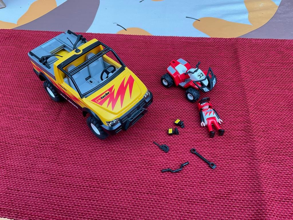 Playmobil jeep en quad, Ophalen of Verzenden, Gebruikt