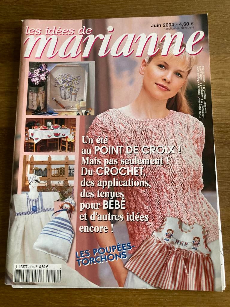 9 Marianne  franse boeken 2€ per stuk, Hobby en Vrije tijd, Ophalen of Verzenden, Zo goed als nieuw, Breien