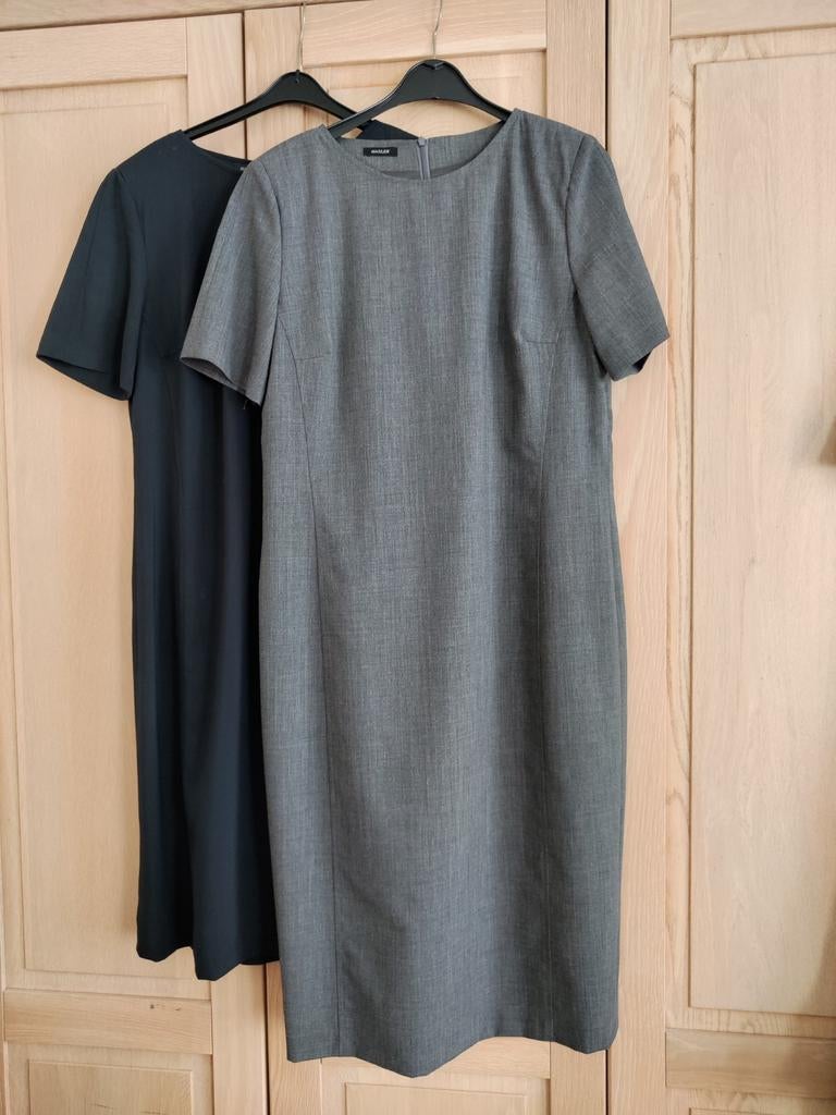 „BASLER” twee prachtige rechte jurken, Kleding | Dames, Ophalen of Verzenden, Zo goed als nieuw, Grijs