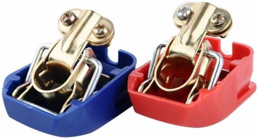 Accuklem / Batterijklem 35mm² – Snelklem Set Plus & Min, Caravans en Kamperen, Ophalen, Gebruikt