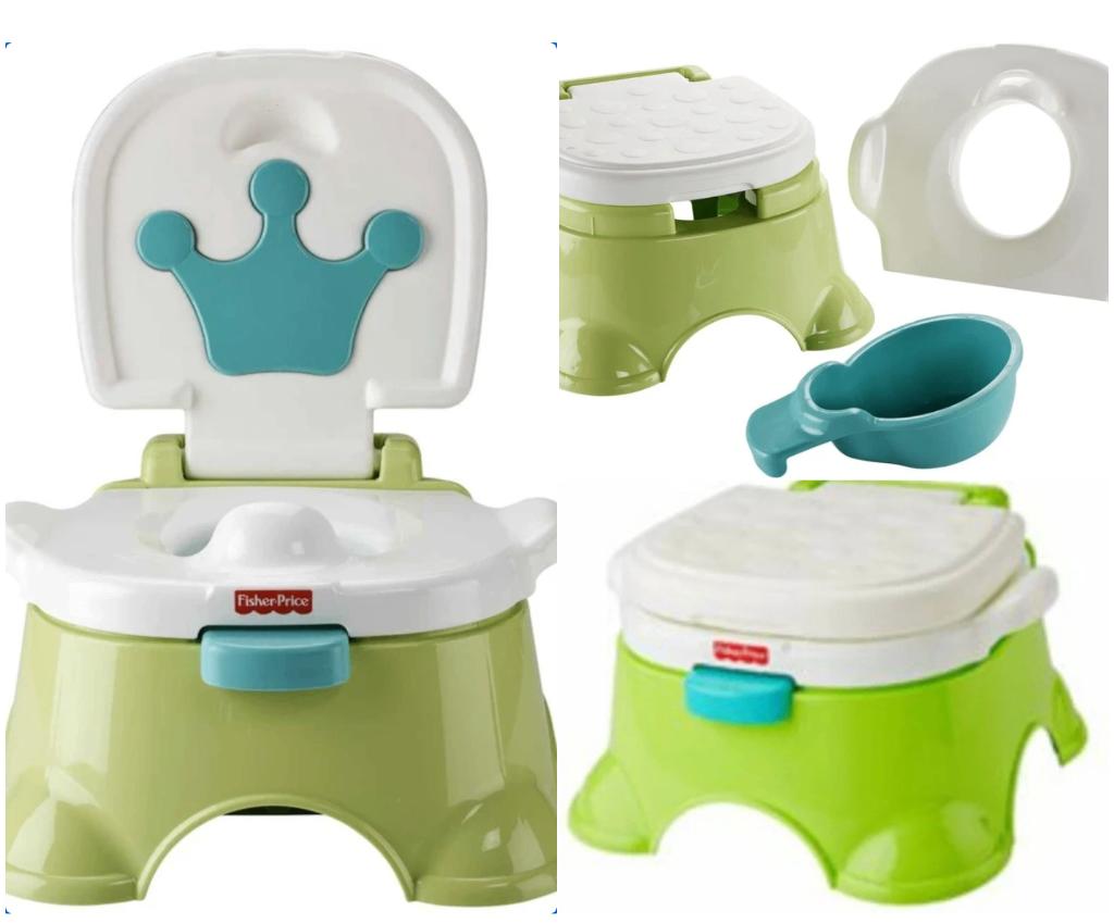 Fisher Price Koninklijk Potje en Krukje met Geluid, Ophalen, Zo goed als nieuw