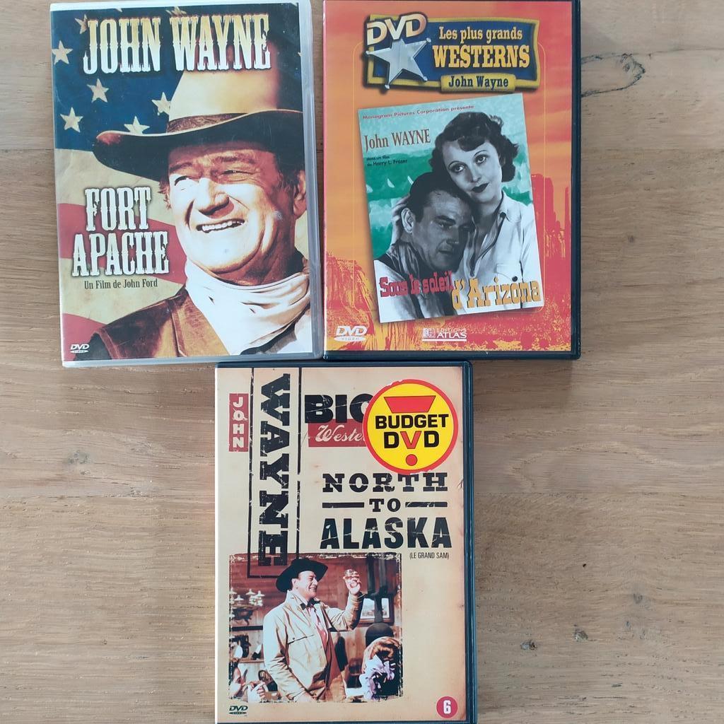 Lot 3 DVD western John Wayne TBE, Tous les âges, Enlèvement ou Envoi, Comme neuf, Action