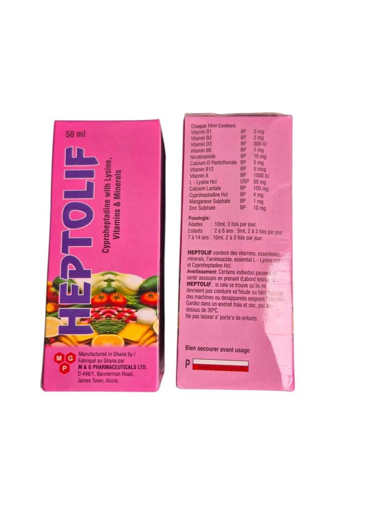 Heptolif sirop 50ml vitamine, Enlèvement ou Envoi