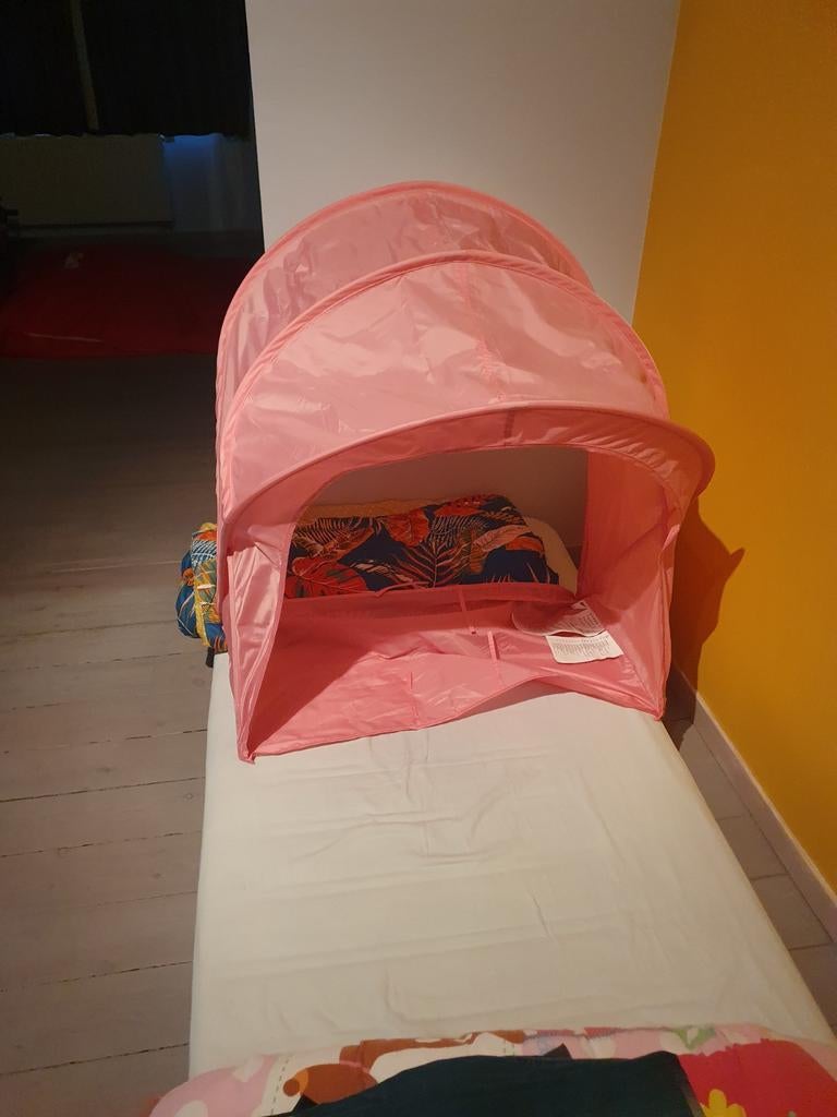 Bedtent nieuw, Ophalen