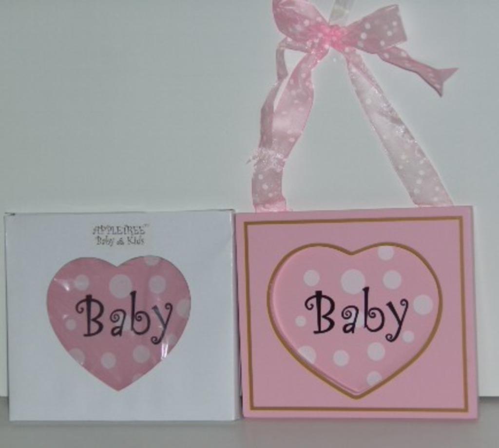 BABY ROZE KRAAMKADO, WANDDECORATIE Appletree NIEUW, Ophalen of Verzenden, Nieuw, Wanddecoratie