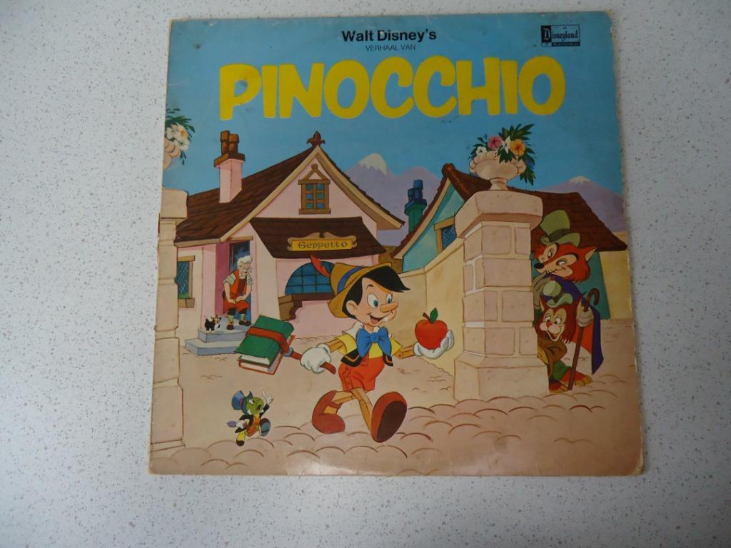 Sprookjes LP van "Walt Disney" Verhaal van Pinocchio., Enlèvement ou Envoi, Utilisé, Fable ou Conte (de fées)