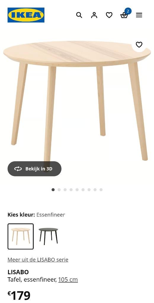 Tafel, Quatre personnes, Rond, Comme neuf, 100 à 150 cm
