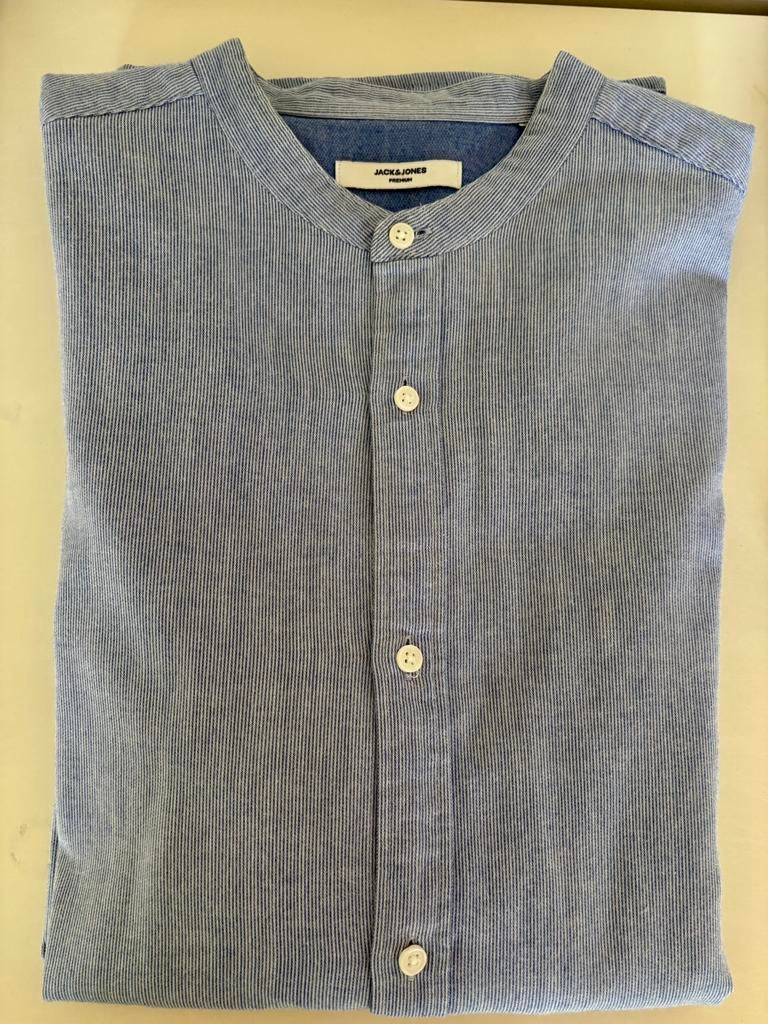 Blauw gestreept hemd, Jack&Jones, XL, Vêtements | Hommes, Chemises, Tour de cou 43/44 (XL), Enlèvement ou Envoi, Jack&Jones, Comme neuf