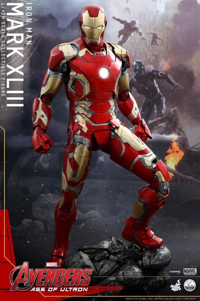 Hot Toys QS005 Iron Man Mark 43 - Avengers: Age of Ultron, Verzenden, Nieuw, Film, Beeldje, Replica of Model
