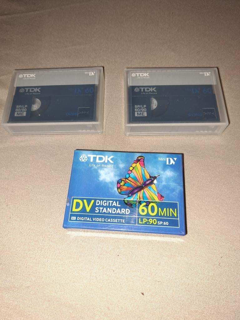TDK DVM-60 miniDV camcorder videocassette 60 minuten, Audio, Tv en Foto, Videocamera's Digitaal, Ophalen of Verzenden, Nieuw