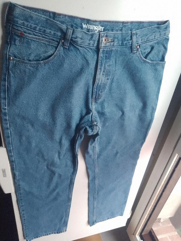 W38 L32 straight Wrangler jeans in nieuwstaat, W36 - W38 (confectie 52/54), Wrangler, Zo goed als nieuw, Verzenden