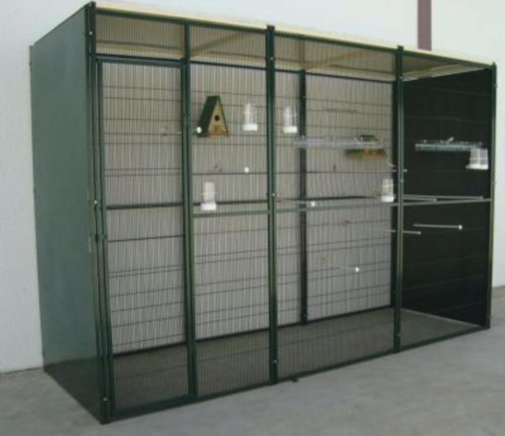 Volière 3x1x2 m CAGE canari mandarin perruche inséparable, Verzenden, Nieuw, Metaal, Volière