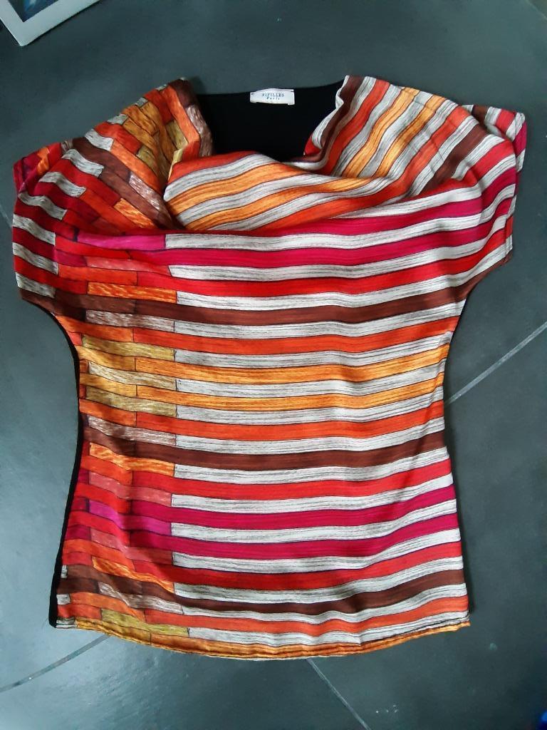 Nr 29: kleurrijk top maat M, Kleding | Dames, Maat 38/40 (M), Overige kleuren, Ophalen of Verzenden, Fifilles Paris