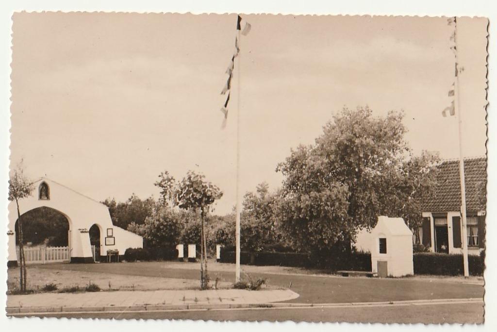 St. Idesbald Ingang der Opgravingen Fotokaart, Verzamelen, Verzenden, Ongelopen, West-Vlaanderen