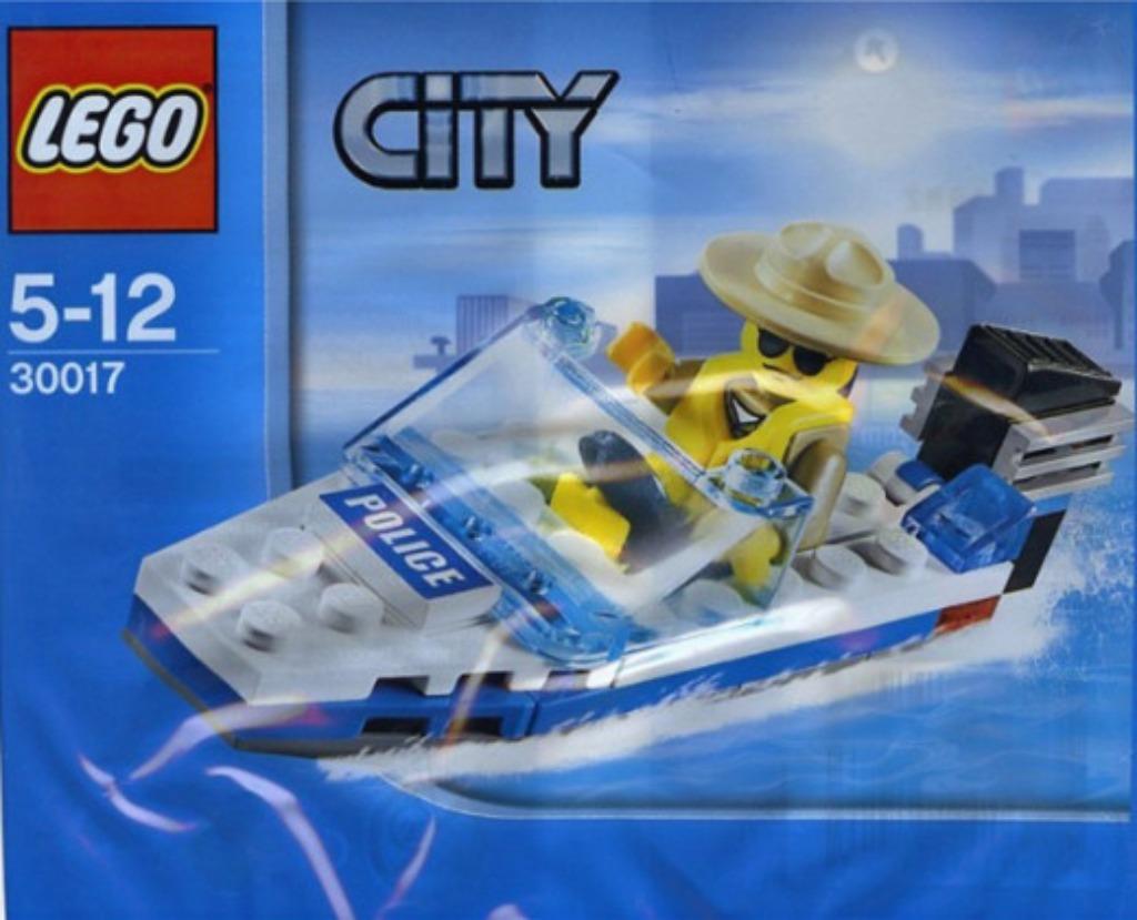 Lego 30017 City Politieboot, Kinderen en Baby's, Ophalen of Verzenden, Zo goed als nieuw, Complete set, Lego