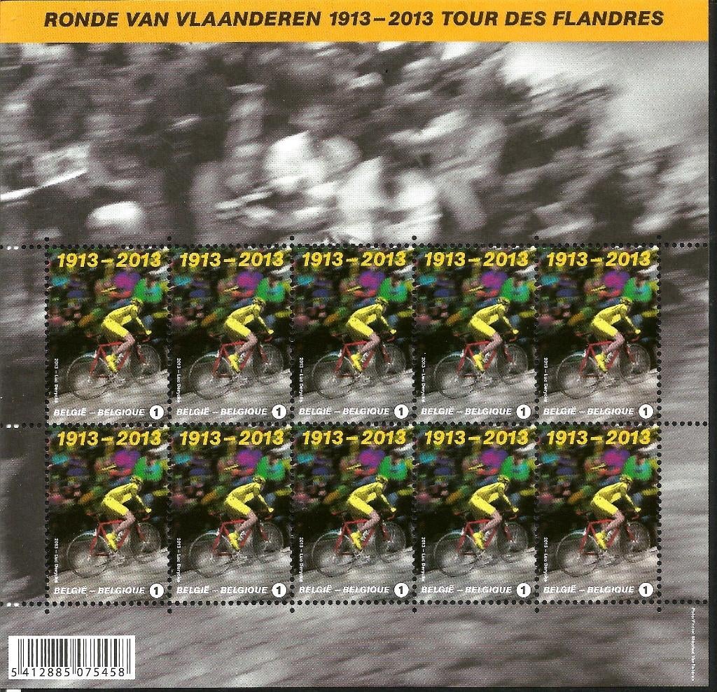 2013 100 jaar Ronde van Vlaanderen OBP 4314**, Orginele gom, Ophalen of Verzenden, Zonder stempel, Postfris