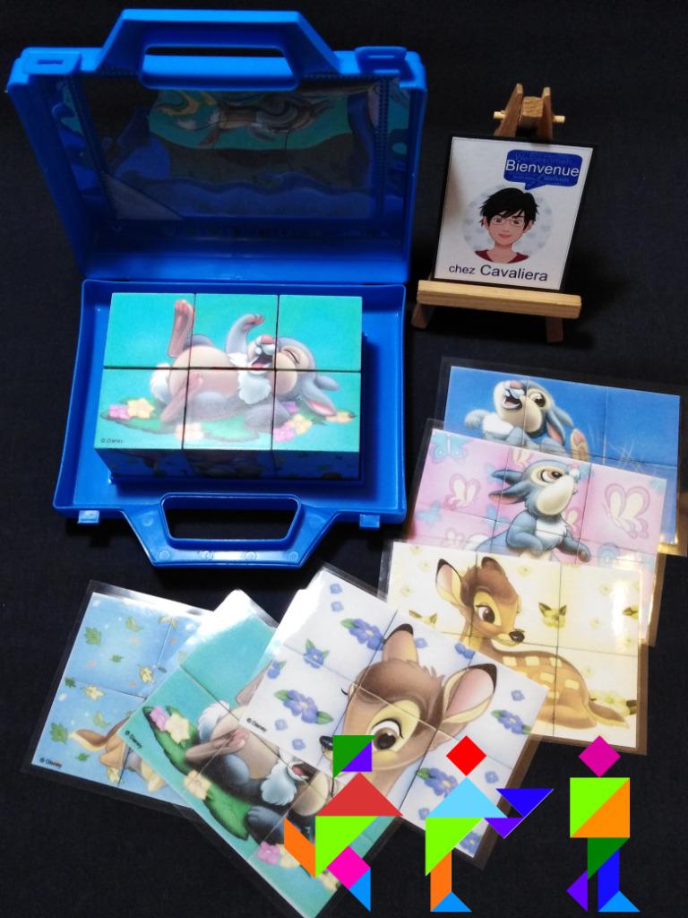 Boîte Puzzle - Les amis de Bambi - 9 cubes pour 6 motifs - 2, Enfants & Bébés, Jouets | Puzzles pour enfants, Comme neuf, 2 à 4 ans
