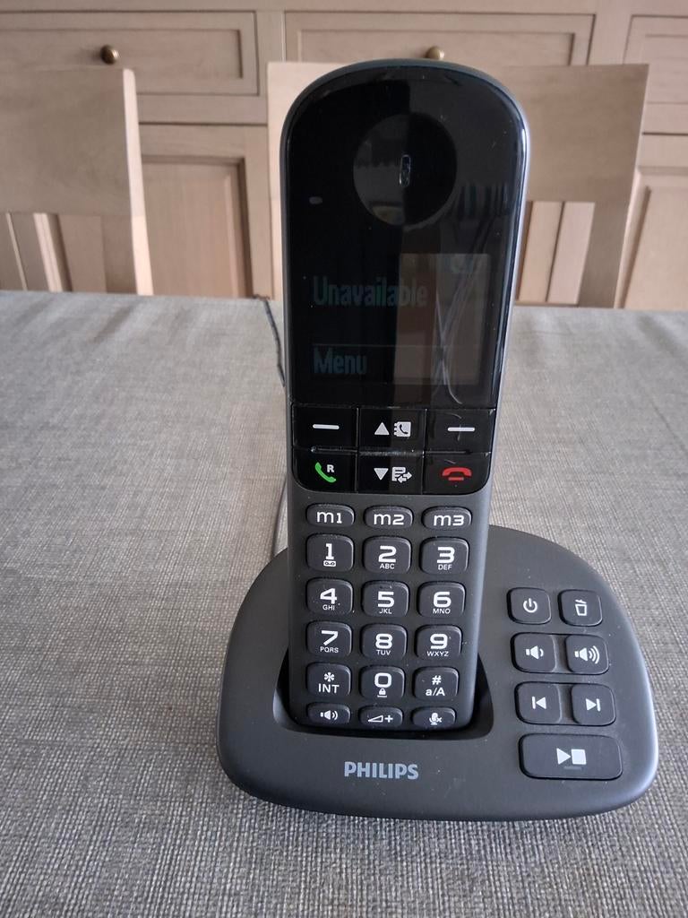 Philips Vast toestel 2 jaar oud-ALS NIEUW-seniorentelefoon, Ophalen