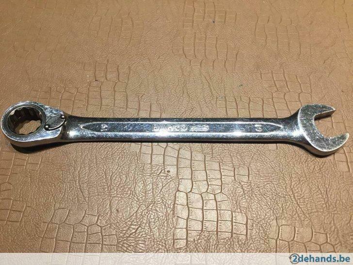 Ratelsleutel - steeksleutel. BAHCO - maat 19 mm., Utilisé
