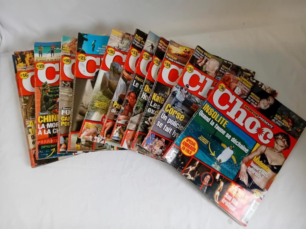 12 Vintage Shock-tijdschriften, Ophalen of Verzenden, Zo goed als nieuw, Overige typen
