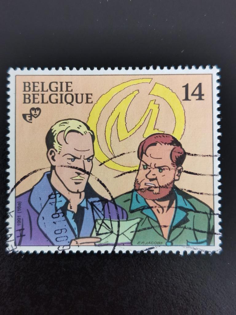 Belgique 1991 - bandes dessinées - Blake et Mortimer, Timbres & Monnaies, Enlèvement ou Envoi, Affranchi