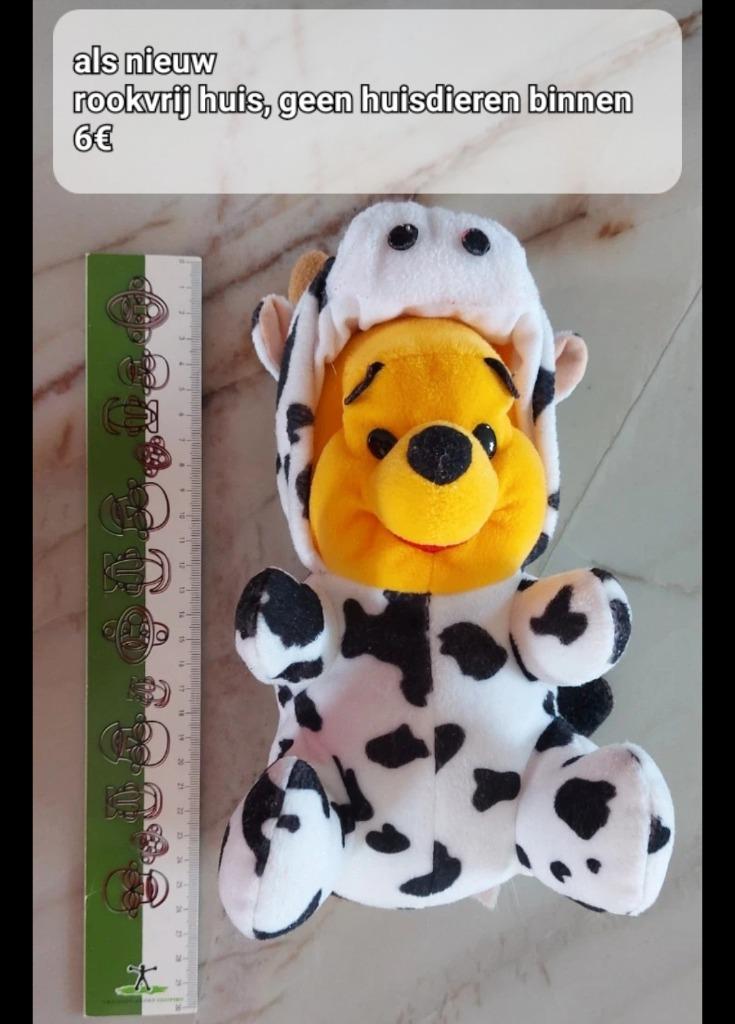Knuffel winnie de poeh in onesie, Ophalen of Verzenden, Winnie de Poeh of vrienden, Zo goed als nieuw, Knuffel