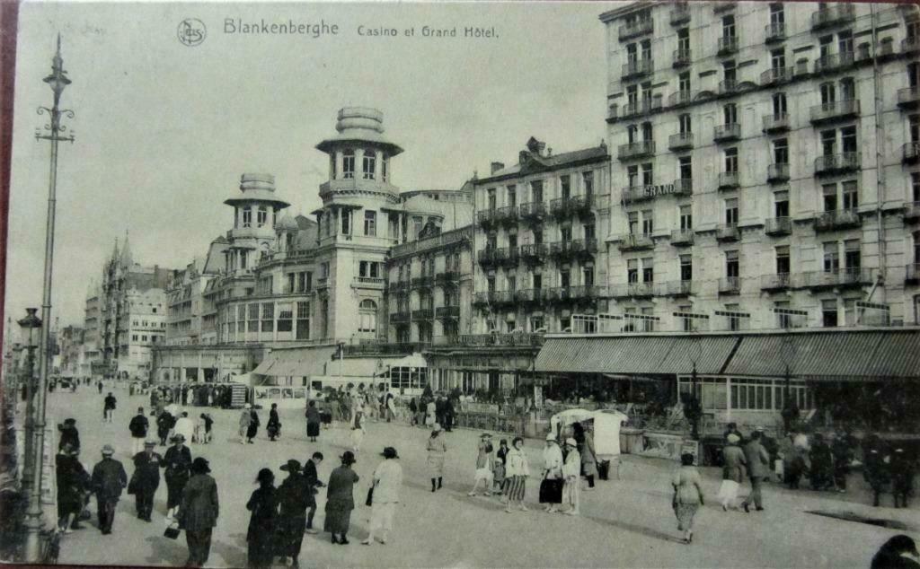 POSTKAART- BLANKENBERGE, CASINO EN GRAND HOTEL-1924, Ophalen of Verzenden, 1920 tot 1940, Gelopen, West-Vlaanderen
