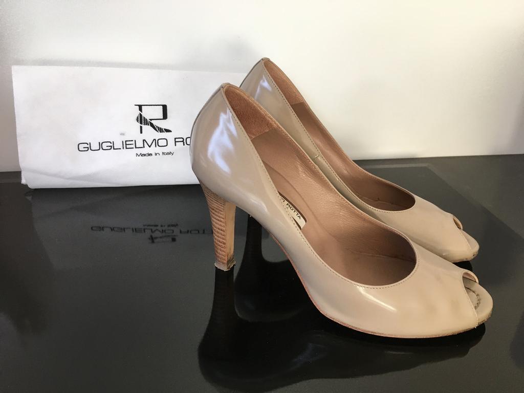 Lederen pump, Ophalen, Beige, Schoenen, Zo goed als nieuw