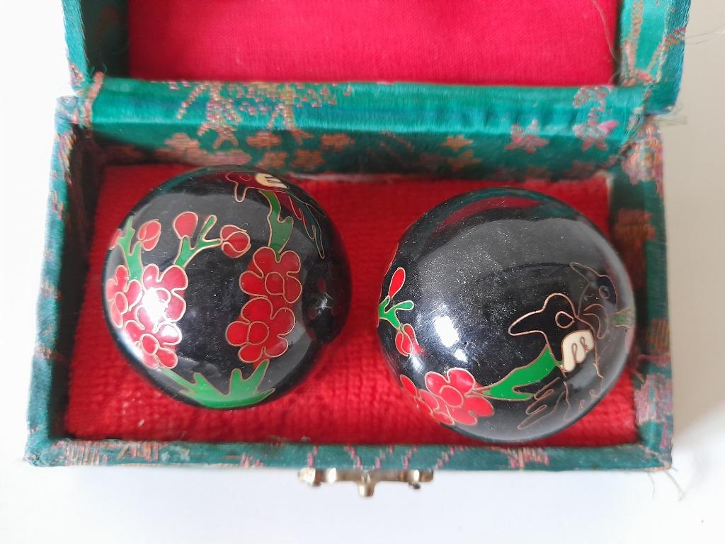 Brocante - Chinese anti stress ballen, Antiek en Kunst, Curiosa en Brocante, Ophalen of Verzenden