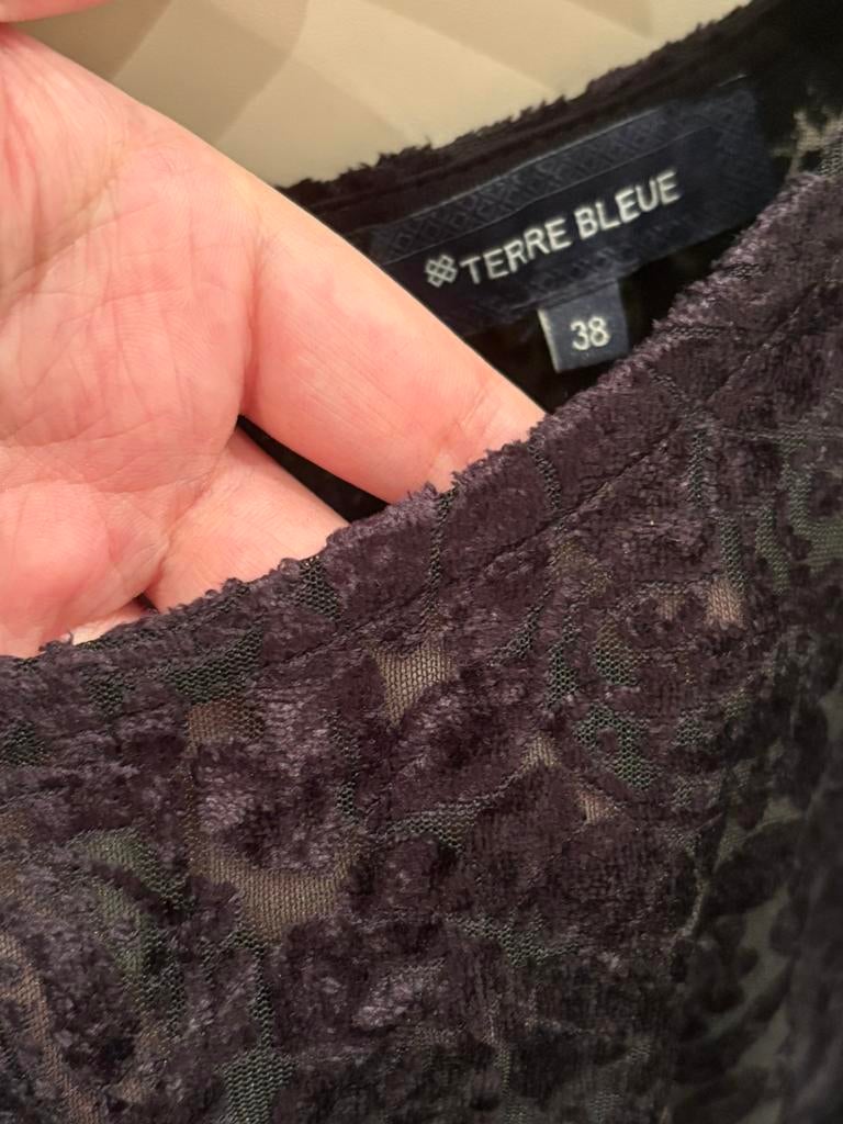 Blouse + haut en velours Terre Bleue (38)., Taille 38/40 (M), Terre Bleue, Comme neuf, Enlèvement