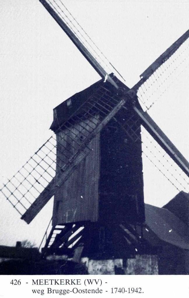 Meetkerke - molen weg Brugge-Oostende, Ophalen of Verzenden, 1980 tot heden, Ongelopen, West-Vlaanderen