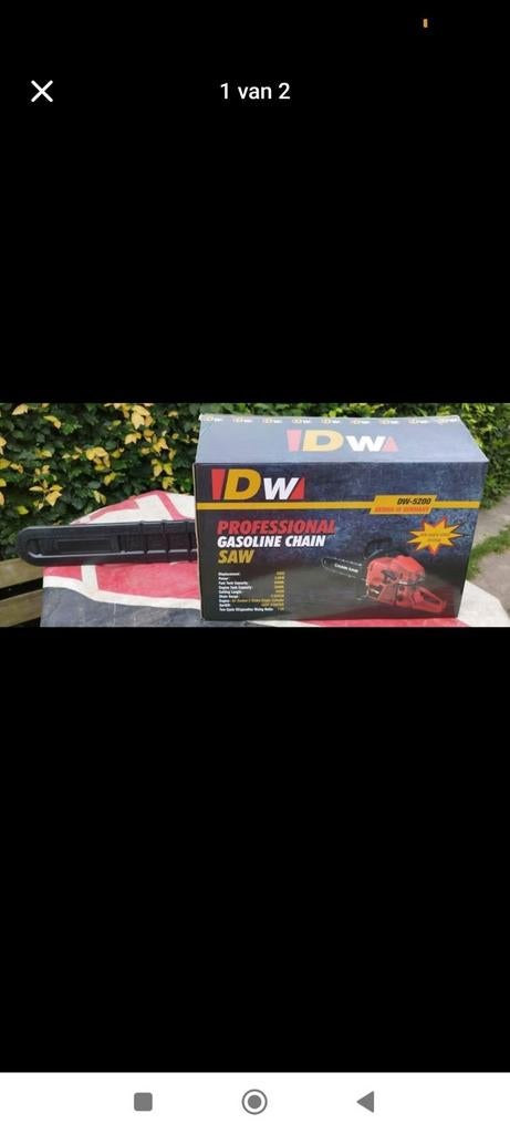 Nieuwe benzine boomzaag, Doe-het-zelf en Bouw, Ophalen, Nieuw