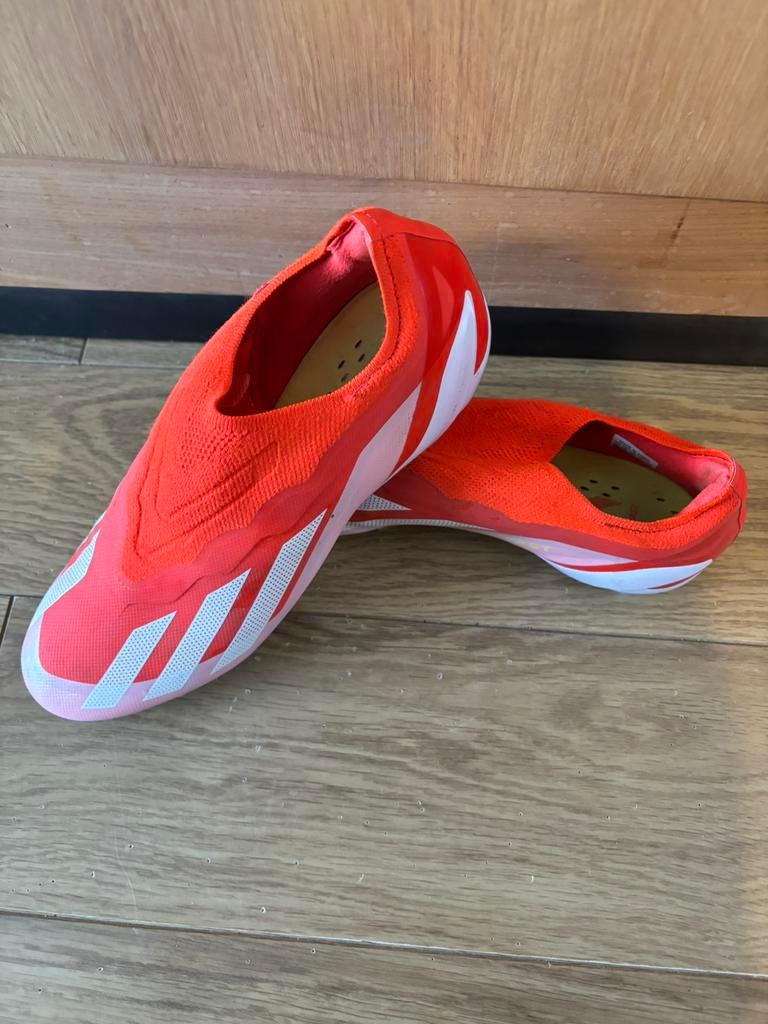 Adidas X speedportal laceless 45, Vêtements | Hommes, Chaussures, Comme neuf, Enlèvement, Chaussures de sport, Blanc