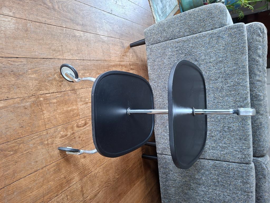 Table de service noire de Kartell by Citterio-Löw, 25 à 50 cm, Synthétique, 50 à 100 cm, Enlèvement
