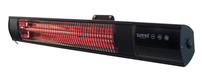 Sunred terrasverwarmer 2500W nieuw carbon., Tuin en Terras, Terrasverwarmers, Draaibaar, Vloer, Nieuw, Ophalen