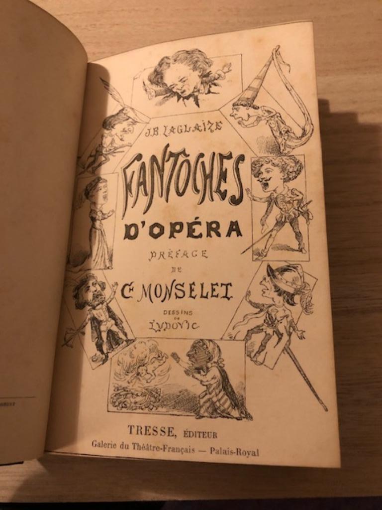 Préface des fantoches d'opéra de Monselet, de Ludovic J.B, Enlèvement ou Envoi, J.B Laglaize