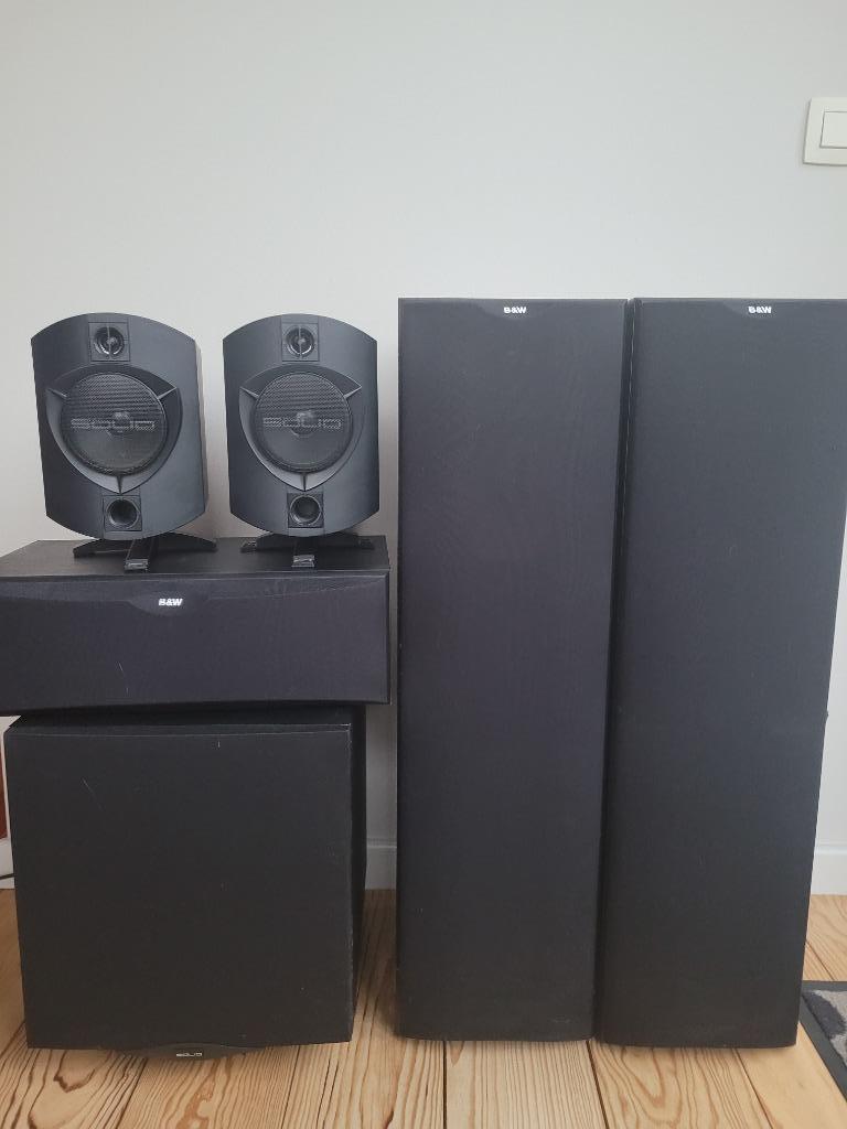Enceintes B & W, TV, Hi-fi & Vidéo, Ensemble surround complet, Enlèvement, Utilisé, Bowers & Wilkins (B&W)