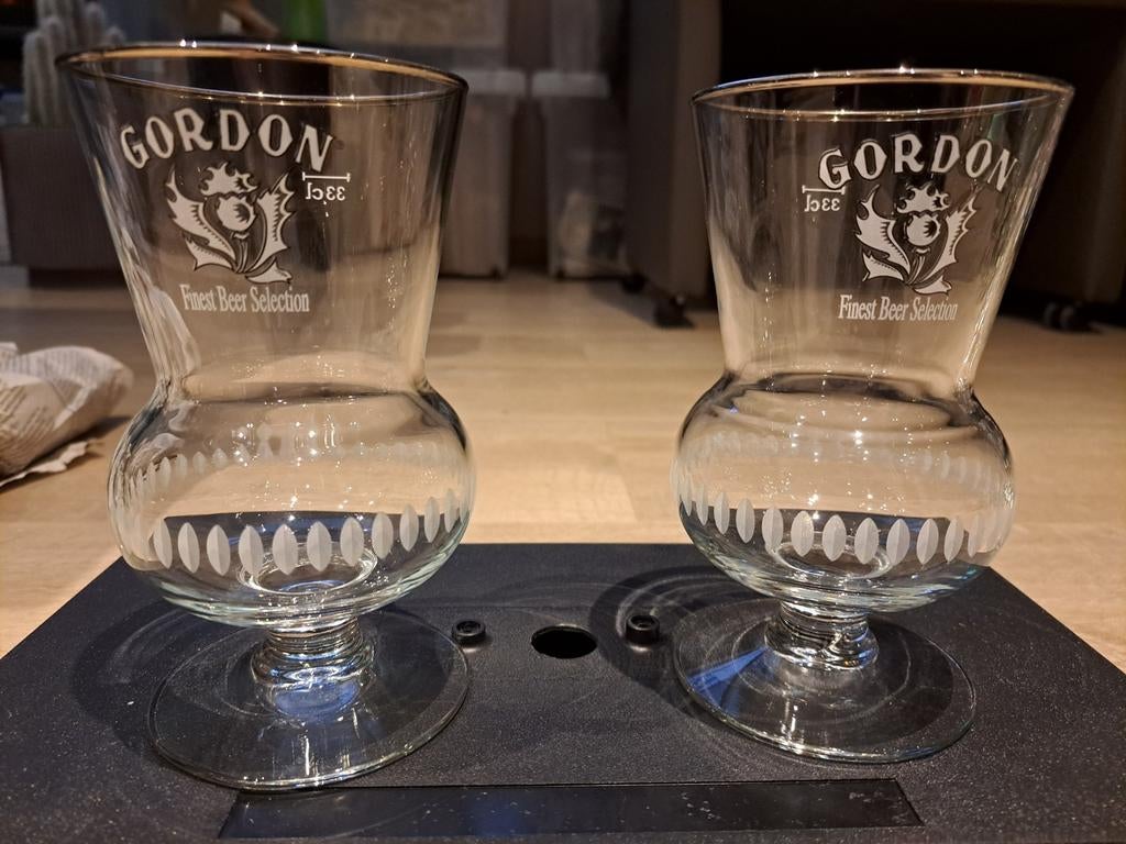 Te koop : Twee biergelazen Gordon Scotch, Collections, Enlèvement ou Envoi, Neuf