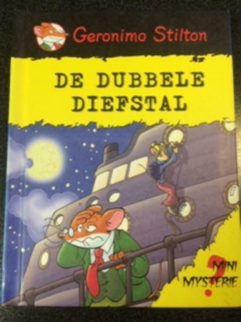 boek Geronimo Stilton zr goedestaat De dubbele diefstal nr 5, Boeken, Kinderboeken | Jeugd | 10 tot 12 jaar, Zo goed als nieuw