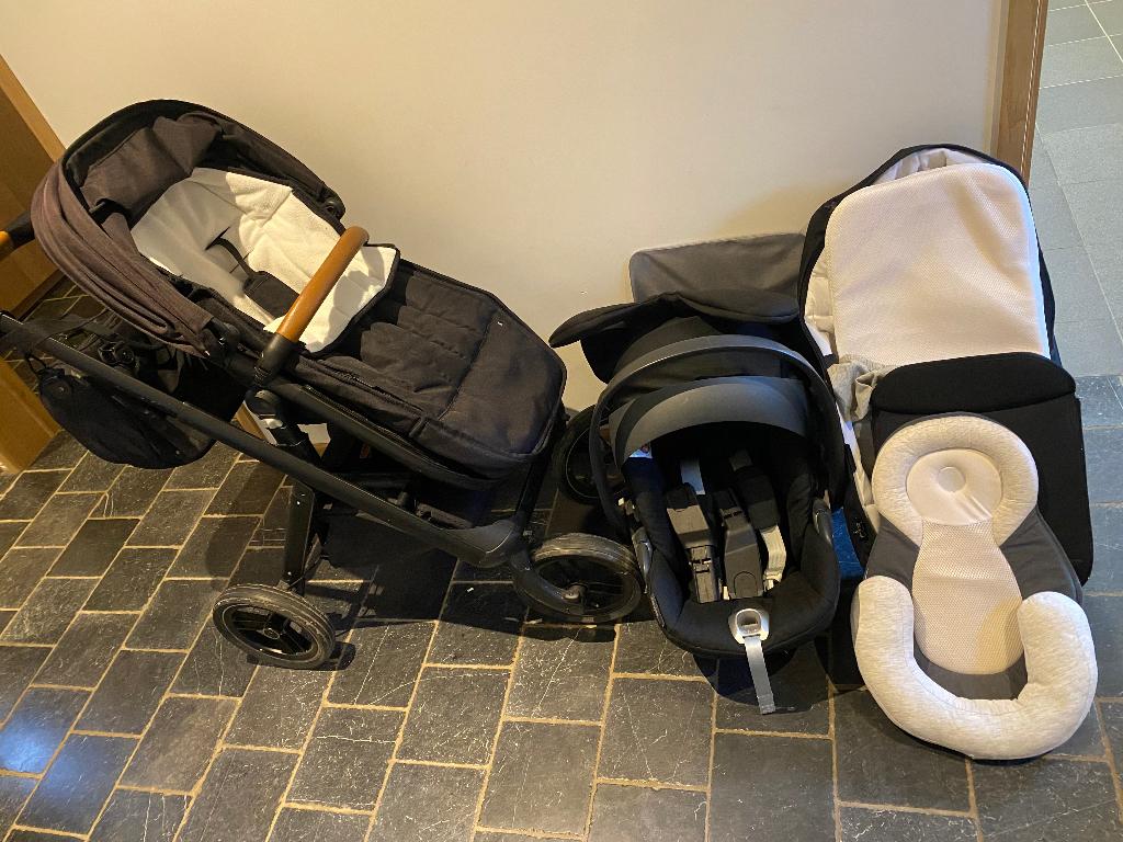 Kinderwagen volledige set Dubatti/Cybex, Kinderen en Baby's, Gebruikt, Luchtbanden, Ophalen, Kinderwagen
