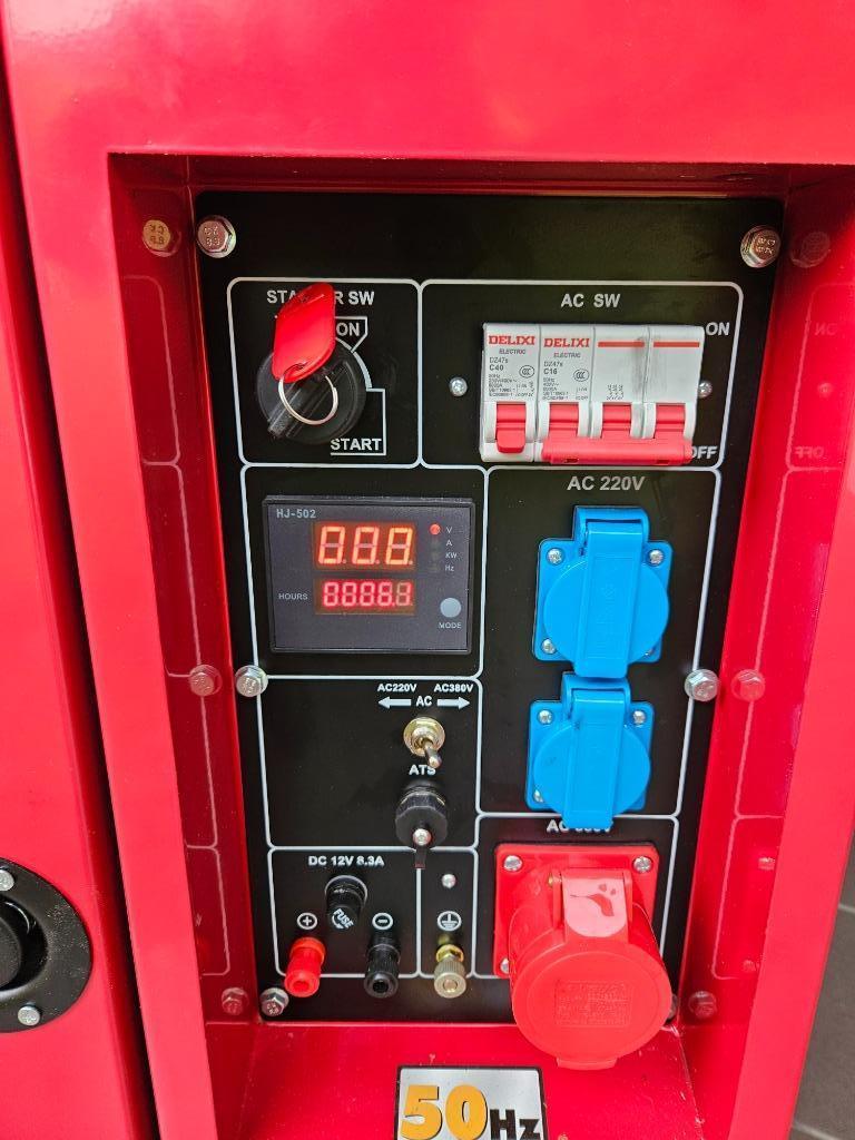 Stroomgroep diesel 10 kva, Ophalen, Dieselolie, Geluidgedempt, Zo goed als nieuw