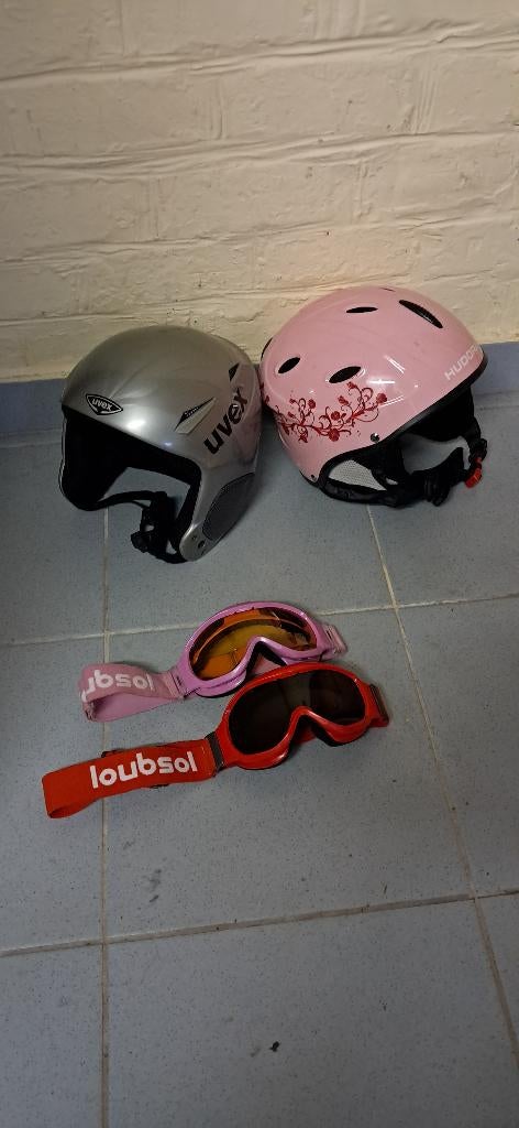 Casques de ski Uvex et Hudora. 53-54 cm. Lunettes de ski, Sports & Fitness, Autres marques, Enlèvement, Utilisé, Autres types