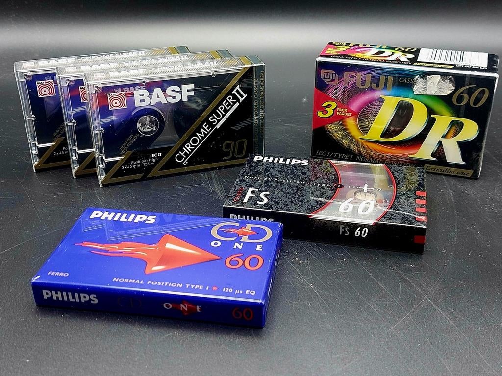 Lot de cassettes audio vierges, scellées, Enlèvement, Neuf, dans son emballage