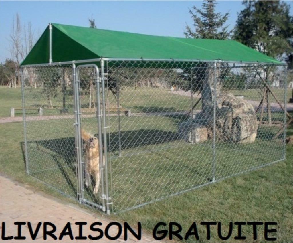 chenil xxl enclos chien galva parc chien geant 9m² + toit, Envoi, Neuf